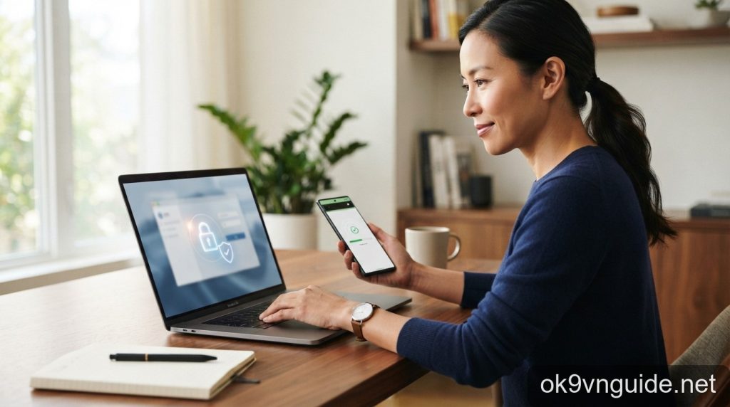 Hướng dẫn xác minh tài khoản OK9 để bảo mật thông tin